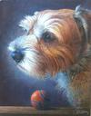 Dog portrait painting
